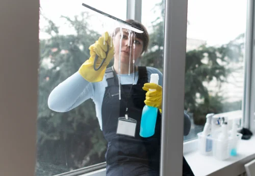 Nettoyage de vitres intérieures et extérieures à Courgeoût